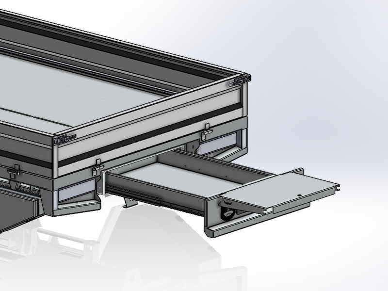 trundle drawer clip on lid