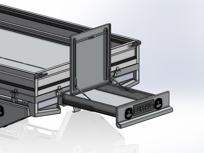 trundle drawer strut lid